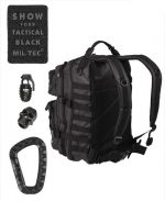 TACTICAL BLACK BACKPACK US ASSAULT LARGE - Image 2