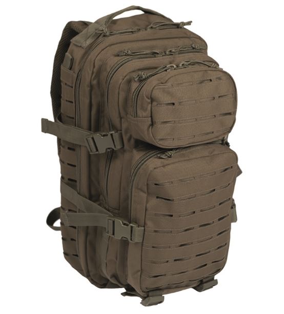 US  LASER CUT ASSAULT BACKPACK SMALL 20L OD