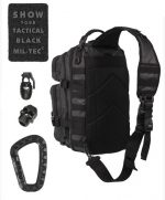 TACTICAL BLACK ONE STRAP ASSAULT PACK LARGE - Image 2