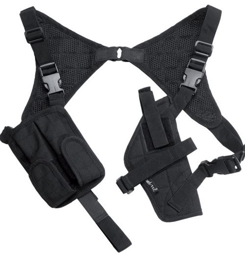 SHOULDER PISTOL HOLSTER CORDURA BLACK