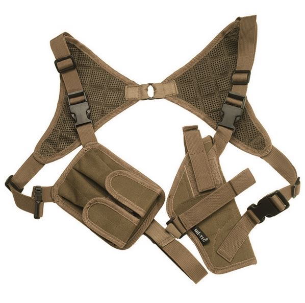 SHOULDER PISTOL HOLSTER CORDURA COYOTE