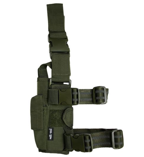 ADJUSTABLE LEG PISTOL HOLSTER CORDURA OD