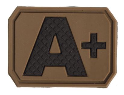 DARK COYOTE 3D BLOOD TYPE PATCH A POSITIVE	