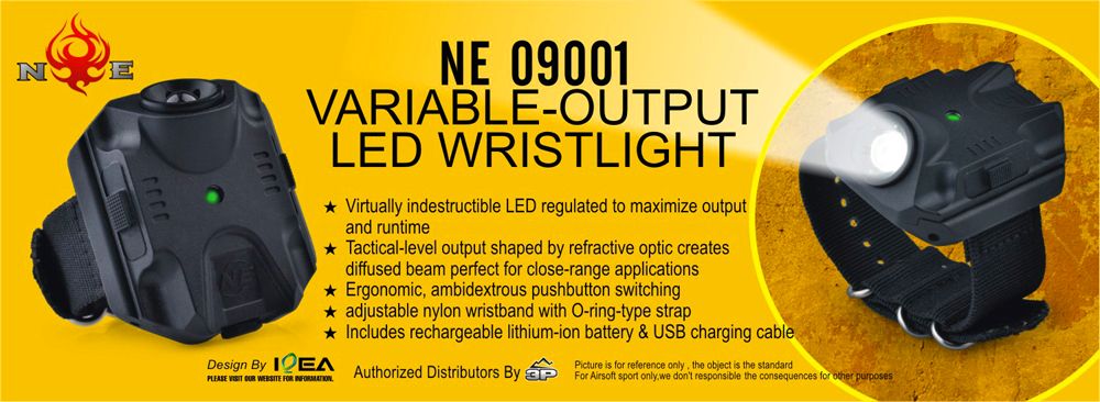Variable-Output LED WristLight