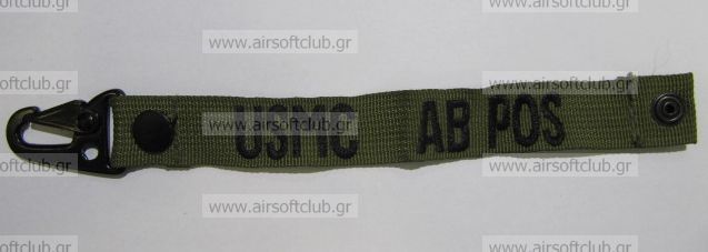 Blood Type Identification Strap AB POS