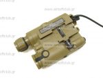 PEQ-15 Battery Box with Green Laser (tan)