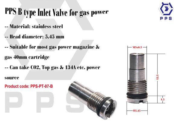 B Type Inlet Valve for gas power magazine