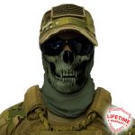 FACE SHIELD-TACTICAL / OD GREEN SKULL