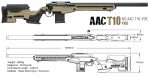AAC T10 Bolt Action Sniper Rifle BK - Image 4