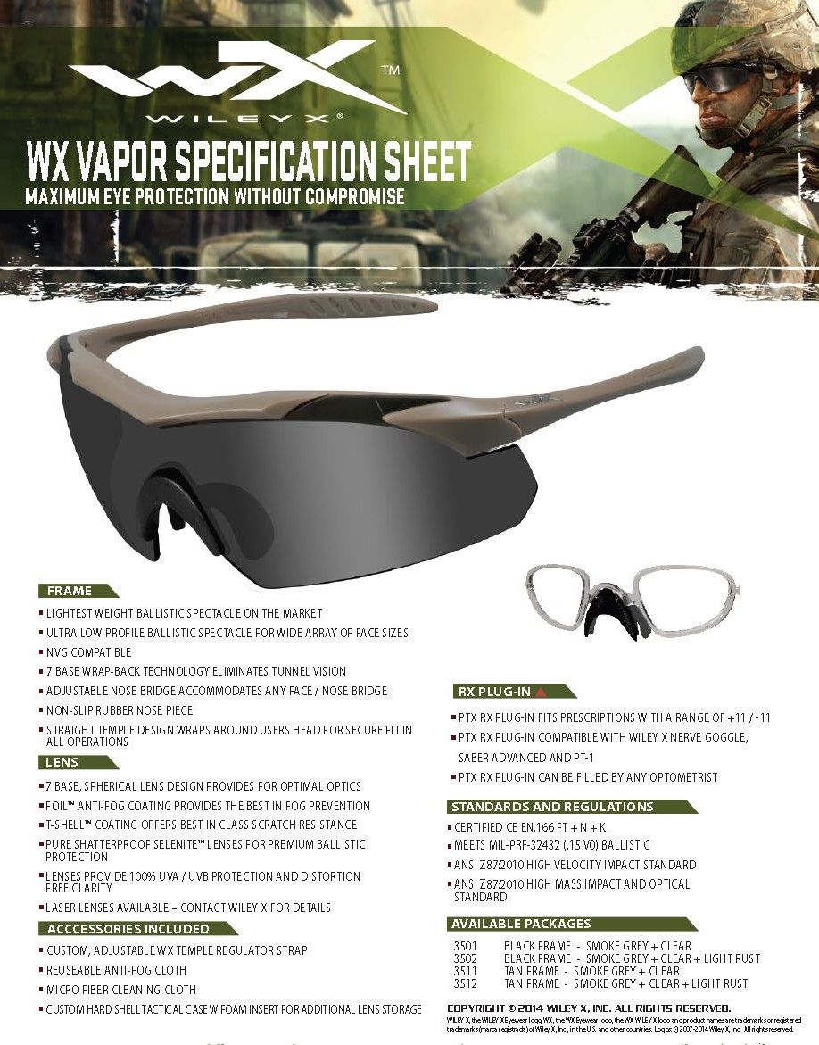 VAPOR Grey/Clear Matte Black Frame