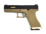 WE Force G17 GBB Tan (Black Slide and Gold Barrel)