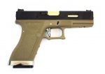 WE Force G17 GBB Tan (Black Slide and Gold Barrel) - Image 2