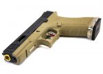 WE Force G17 GBB Tan (Black Slide and Gold Barrel) - Image 3