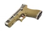WE Force G17 GBB Tan (Silver Slide and Silver Barrel) - Image 3