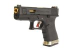 WE Force G19 GBB BK  (Black Slide and Gold Barrel) - Image 3