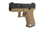 WE Force G19 GBB Tan (Black Slide and Silver Barrel) - Image 2