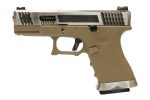 WE Force G19 GBB Tan (Silver Slide and Silver Barrel)