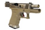 WE Force G19 GBB Tan (Silver Slide and Silver Barrel) - Image 2