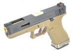 WE Force G18C GBB Tan (Black Slide and Gold Barrel) - Image 3