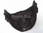 Skull Skeleton Half Face Protector Mask Black