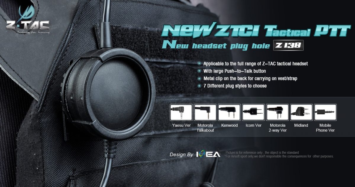 TCI Tactical PTT (New headset plug hole) Midland  																	                                					                                  																																																																																																																					 - Image 6