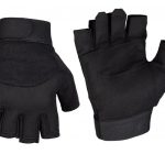 BLACK ARMY FINGERLESS GLOVES