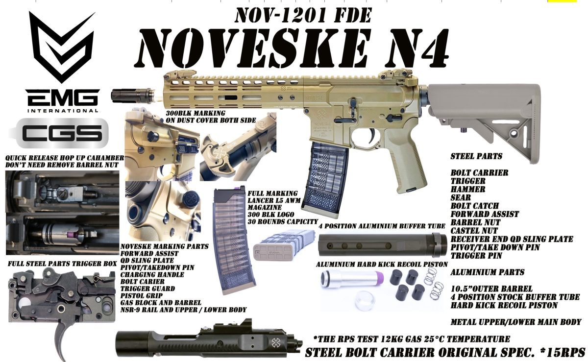 Noveske N4 9.0 Inch GBB FDE - Image 3